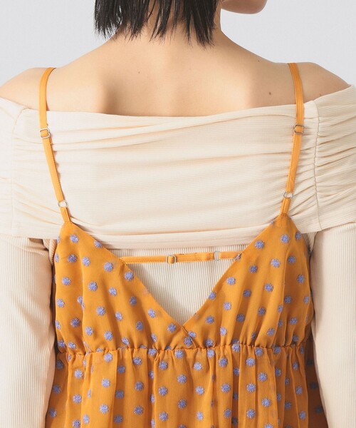 【販売中】Ray beams ワンピース Ray BEAMS Ray BEAMS吊带连衣裙（吊带连衣裙/无袖连衣裙）BEAMS有售