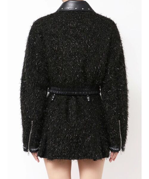 GYDA（ジェイダ） ブルゾン アウター ラメツイードチェーンジャケット