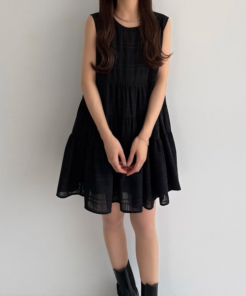 「callautia」 ノースリーブチュニック SMALL クリーム レディース