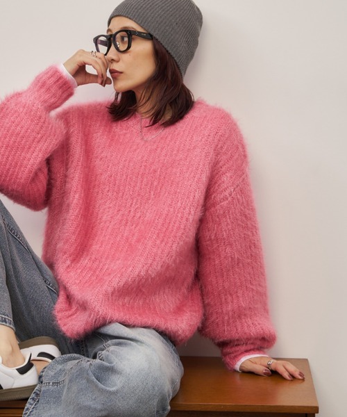 ANYA HINDMARCH ピンク 長袖ニット L 11月22日の発売【ユニクロ】英国ブランド「ANYA HINDMARCH」と再タッグ