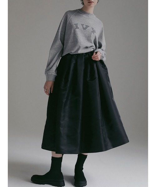 HER. スカート シャイニーギャザーフレアスカート : ZOZOTOWN Yahoo!店