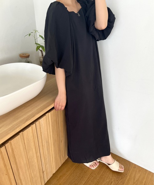 Olu.（オルドット） 半袖ワンピース FREE ブラウン レディース