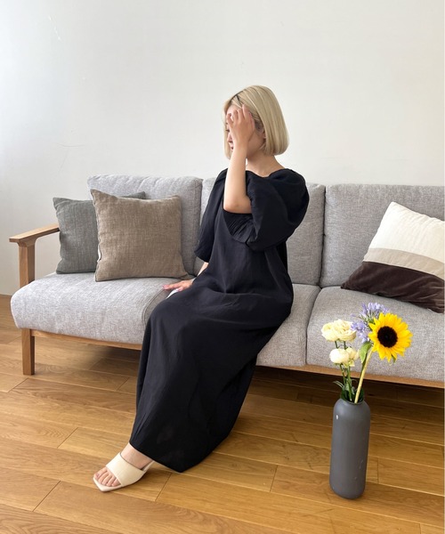 Olu.（オルドット） 半袖ワンピース FREE ブラウン レディース