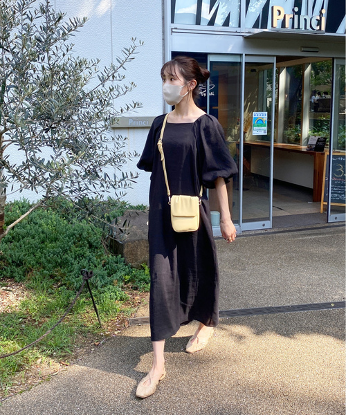 Olu.（オルドット） 半袖ワンピース FREE ブラウン レディース