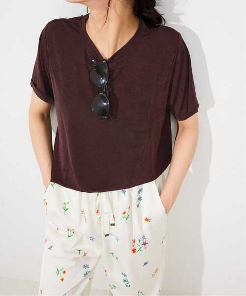 SLOBE IENA tシャツ 「追加」シャイニーカットソー レディース