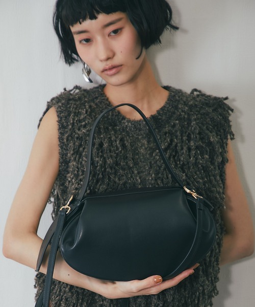 ショルダーバッグ バッグ 2wayラウンドショルダートートバック