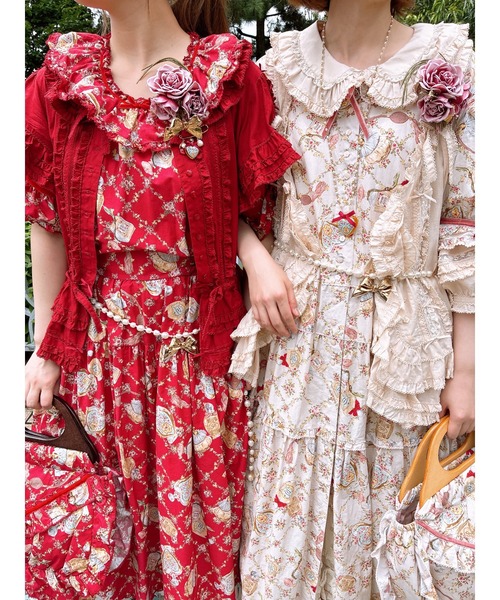 PINK HOUSE（ピンクハウス） ベルト リボンモチーフ使いパールチェーン