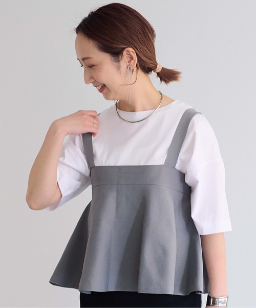 「PUAL CE CIN」 ノースリーブトップス FREE ライトベージュ レディース_画像2