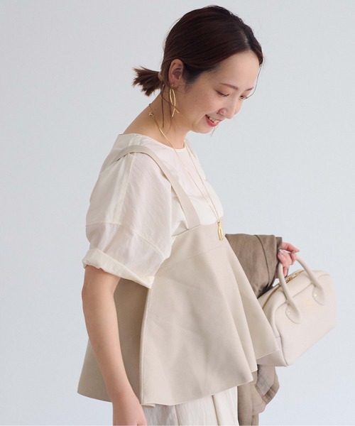 「PUAL CE CIN」 ノースリーブトップス FREE ライトベージュ レディース_画像5