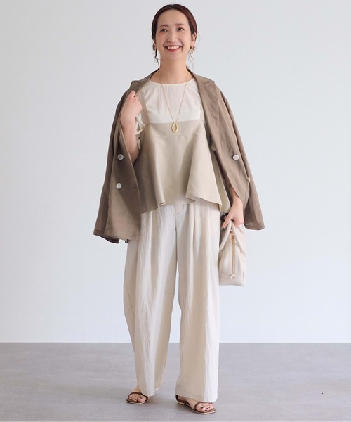 「PUAL CE CIN」 ノースリーブトップス FREE ライトベージュ レディース_画像7