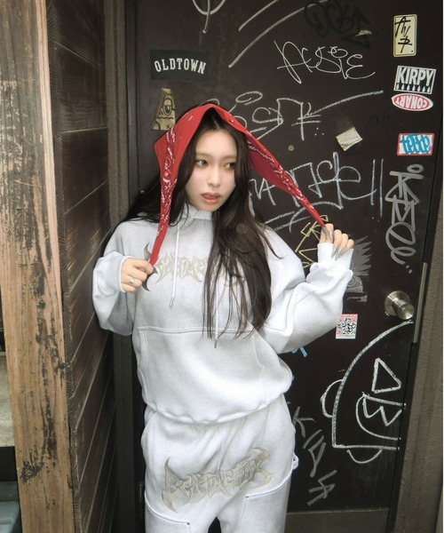 centimeter（センチメーター） パーカー Tribal logo hoodie メンズ