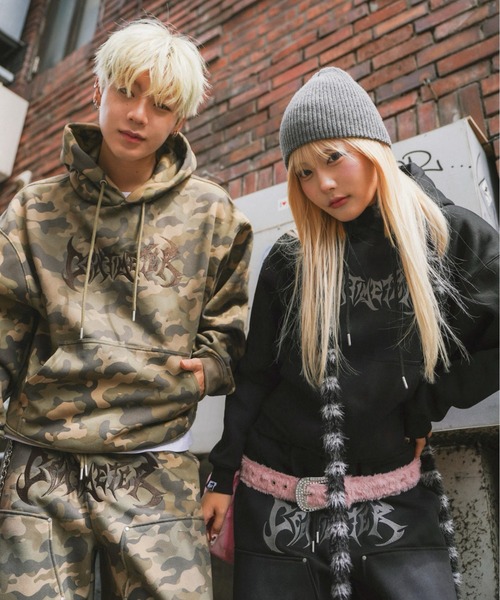 centimeter（センチメーター） パーカー Tribal logo hoodie メンズ