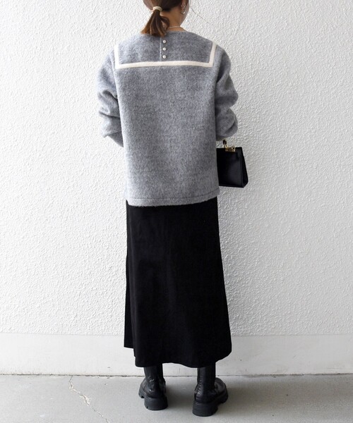 SHIPS any tシャツ any: バイカラー セーラー デザイン プルオーバー