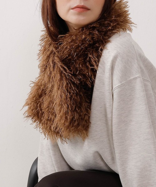 マフラー ストール プードルファー ティペット レディース : ZOZOTOWN