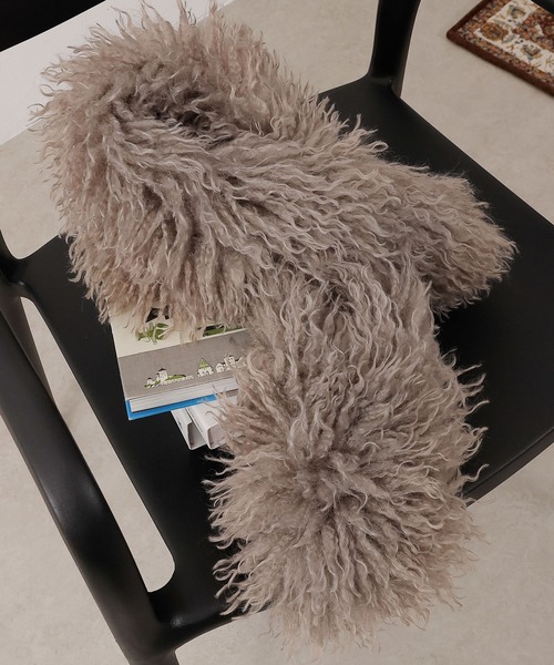 Katie♡プードルファーティペット新品 マフラー ストール プードルファー ティペット レディース : ZOZOTOWN