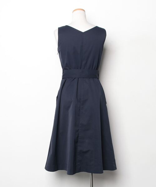 「WILLSELECTION」 ノースリーブワンピース S ネイビー レディース_画像2