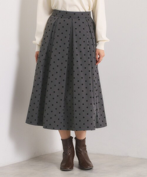 ITS'DEMO（イッツデモ） スカート 「手洗い可」フロッキードット