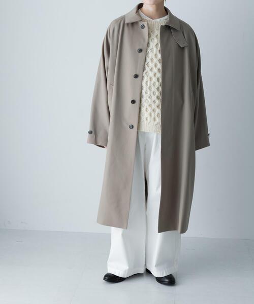 かぐれ コート アウター ウーステッドウールコート レディース