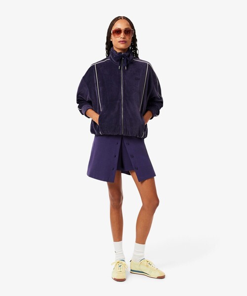 LACOSTE（ラコステ） カーディガン ベロアタッチパイピングトラック