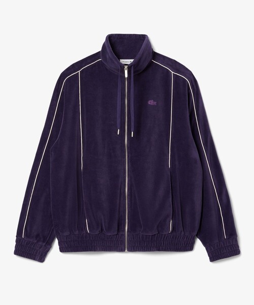 LACOSTE（ラコステ） カーディガン ベロアタッチパイピングトラック