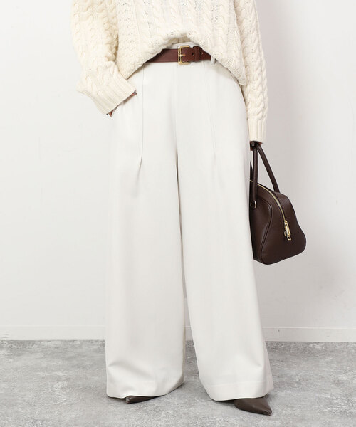 「SLOBE IENA」 イージーパンツ 36 ホワイト レディース_画像5