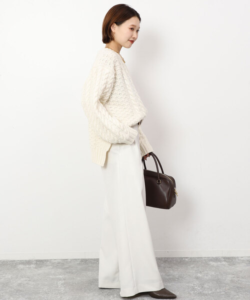 「SLOBE IENA」 イージーパンツ 36 ホワイト レディース_画像8