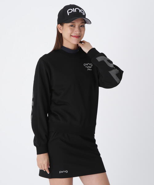 新品タグ付き　PING ピン ロゴパイルジャガードクルーネックニット LL PING（ピン） ニット セーター 「PING APPAREL」ジャガードニット