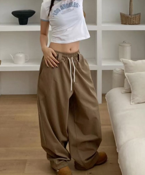 Lis ardent スウェットパンツ ジャージ スターアップリケワイドパンツ