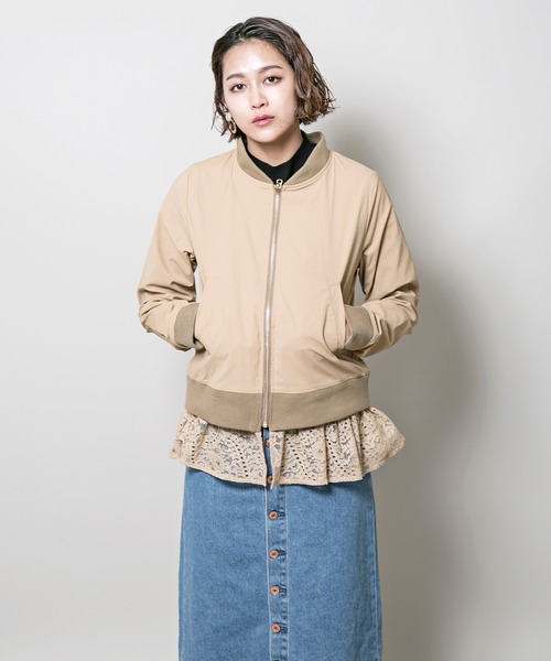 「MILLION CARATS」 ブルゾン FREE ネイビー レディース_画像2