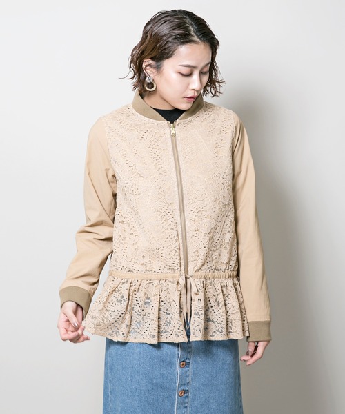 「MILLION CARATS」 ブルゾン FREE ネイビー レディース_画像9