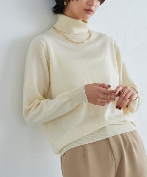 RASW（ラス） ニット セーター カシミヤタートルネックニット