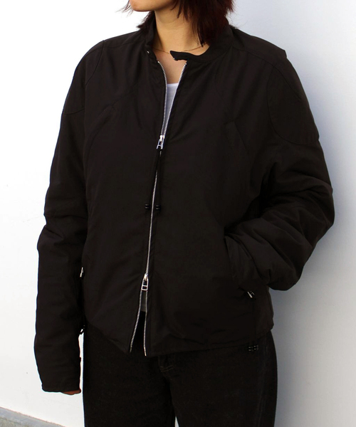 NVRFRGT / ナイロンジャケット/1/ナイロン/BLK/EXST232J01 NVRFRGT（ネヴァーフォーゲット） コート ジャケット PADDED