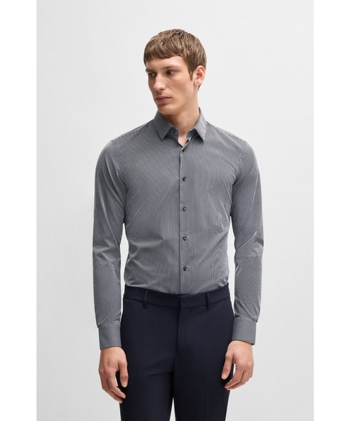 BOSS（HUGO BOSS） シャツ スリムフィットシャツ ストライプ