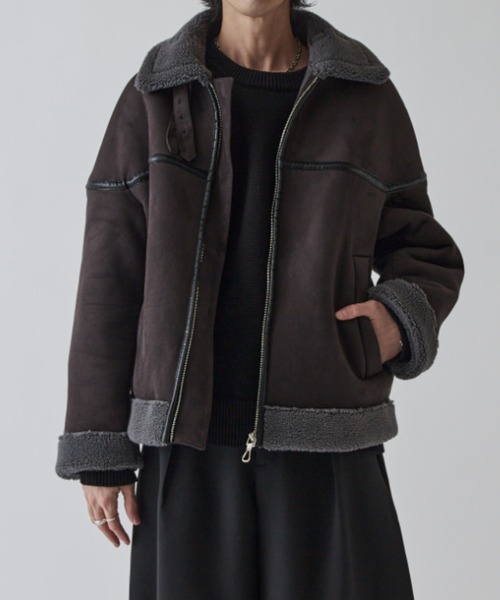 Lui's（ルイス） ブルゾン アウター フェイクムートンブルゾン メンズ