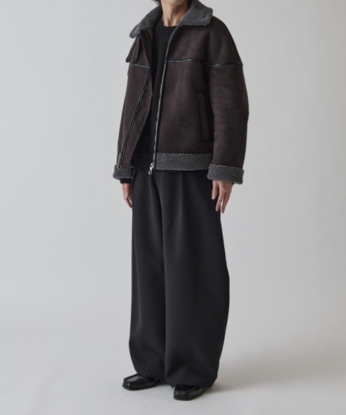 Lui's（ルイス） ブルゾン アウター フェイクムートンブルゾン メンズ