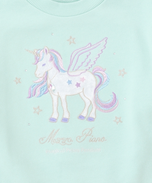 mezzo piano トレーナー エンジェルアニマル トレーナー キッズ 子供服