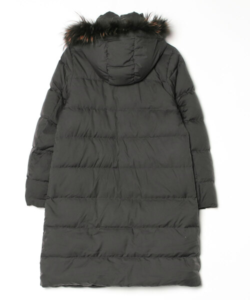 未使用タグ付き ロフトラボ 河田フェザー スクエアミドルダウンコート 撥水生地 未使用タグ付き ロフトラボ 河田フェザー スクエアミドルダウンコート