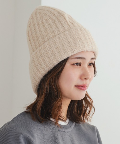 DONOBAN（ドノバン） ニット帽 ニットキャップ ローゲージボンネット型