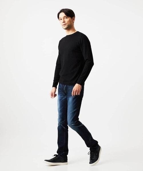 ミッシェルクランオム（MICHEL  HOMME）/モワール　クルーネックニット MICHEL KLEIN HOMME（ミッシェルクラン オム） セーター ニット