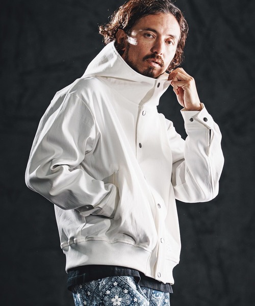 wjk reluxe コート ジャケット mj11338-stretch dot button parka