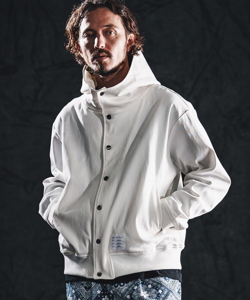 wjk reluxe コート ジャケット mj11338-stretch dot button parka