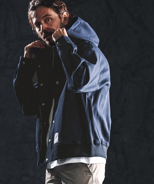 wjk reluxe コート ジャケット mj11338-stretch dot button parka