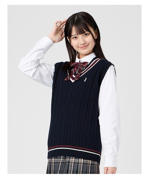 Polo Ralph Lauren Childrenswear ベスト ケーブルニット コットン