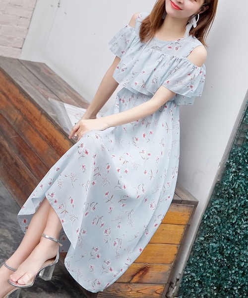 「BLANC FICELLE」 ノースリーブワンピース FREE ブラック レディース_画像4