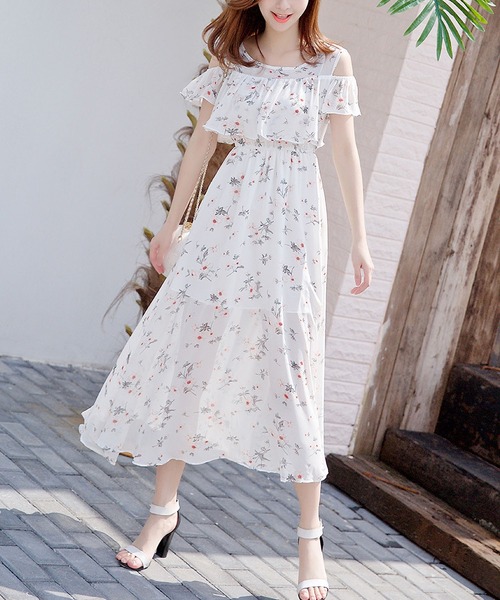 「BLANC FICELLE」 ノースリーブワンピース FREE ブラック レディース_画像7