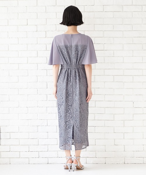 「AIMER」 ノースリーブワンピース LARGE グレイッシュブルー レディースの画像
