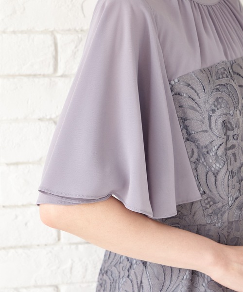 「AIMER」 ノースリーブワンピース LARGE グレイッシュブルー レディースの画像