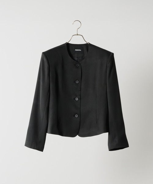 FEKETE（フェケテ） ノーカラージャケット MEDIUM グレー レディース