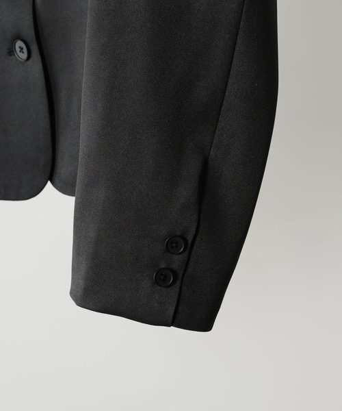 FEKETE（フェケテ） ノーカラージャケット MEDIUM グレー レディース