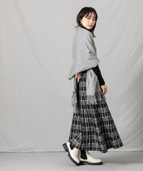 「Torrazzo Donna」 ニットスカート FREE グレー レディース_画像3